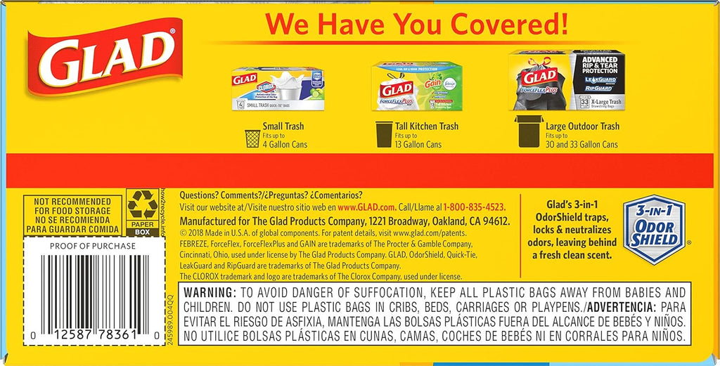 13 Gal Tall Kitchen Drawstring Garbage Bags, 40 Ct N605718