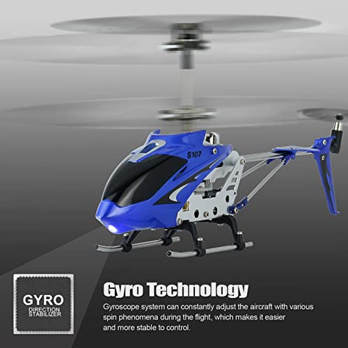 Blue 3.5 Channel Mini RC Helicopter M7215
