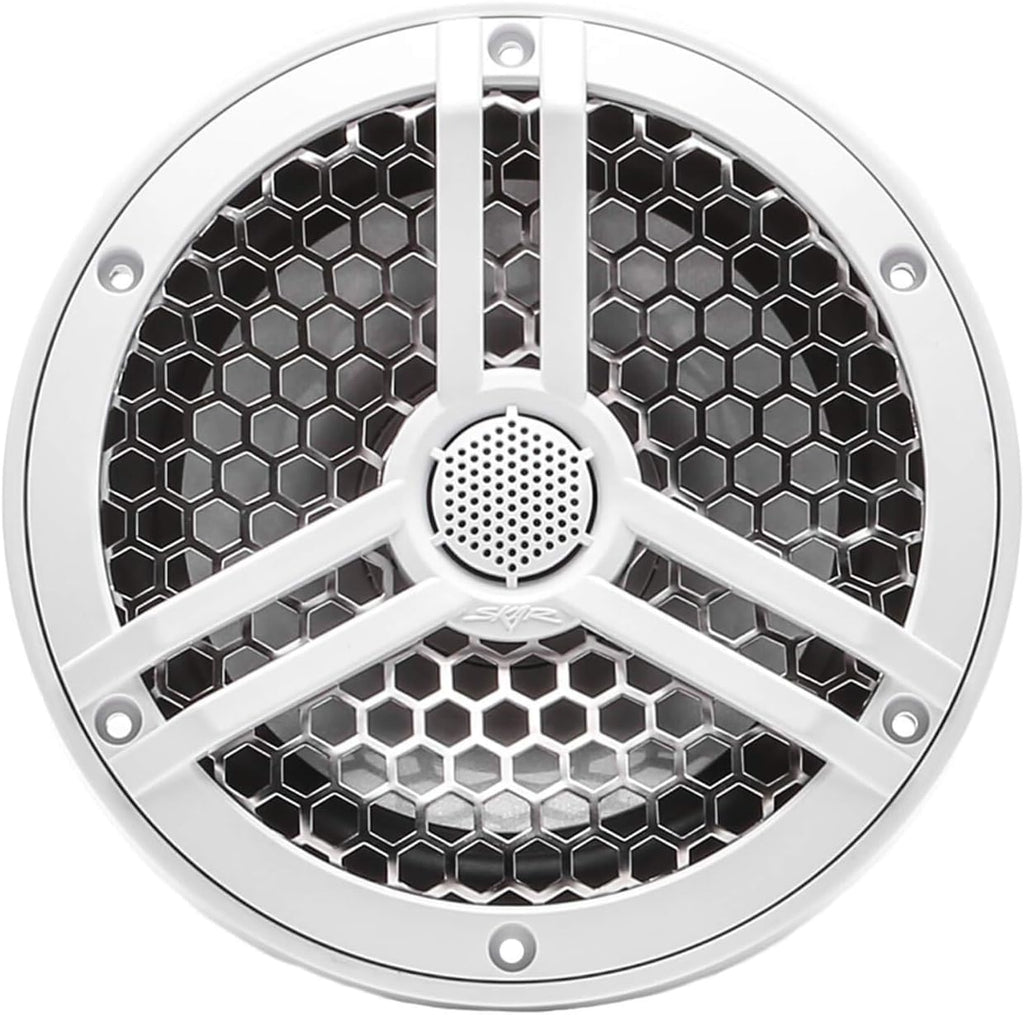 6.5" 2-Way Marine Coaxial Speakers, Pair (White) M2647