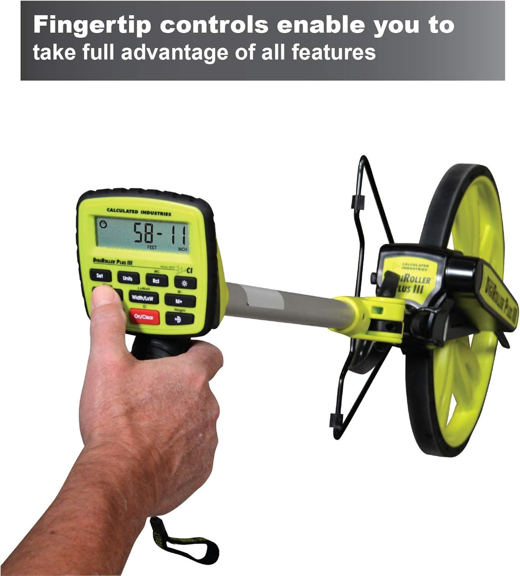 12.5 Inch Electronic Distance Measuring Wheel with Large Backlit Digital Display Y769