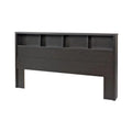 Washed Black King Size Bookcase Headboard J49619