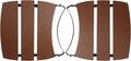 HDPE Grill Side Shelves - 3 Shelves Slats Q827