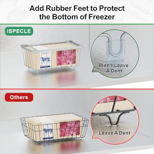 4 Pack Stackable Small Freezer Organizer Bins, White B599