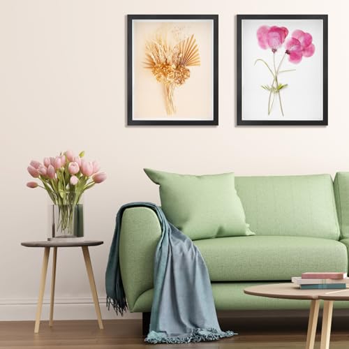 2 Pack 11 x 14in Black Shadow Box Frame with Adhesive Tape T529