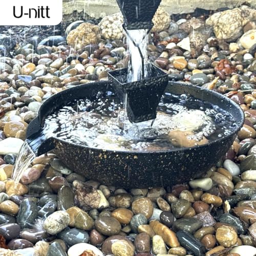8.5 FT Metal Black Rain Chain with Square Cups V801