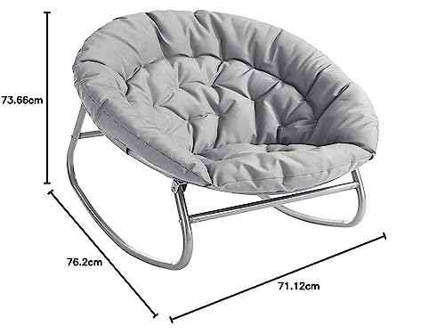 Grey Rocking Saucer Chair F741173