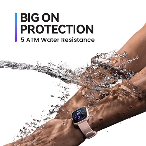 Black Smart Watch with 1.69 inch Display, 14-Day Battery Life, Blood Oxygen Heart Rate Monitor D502