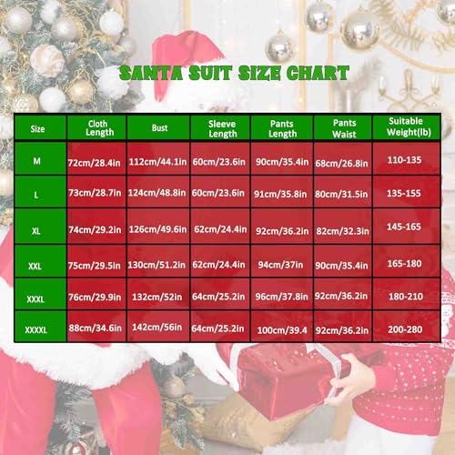 11 Pc Santa Claus Costume Suit K605