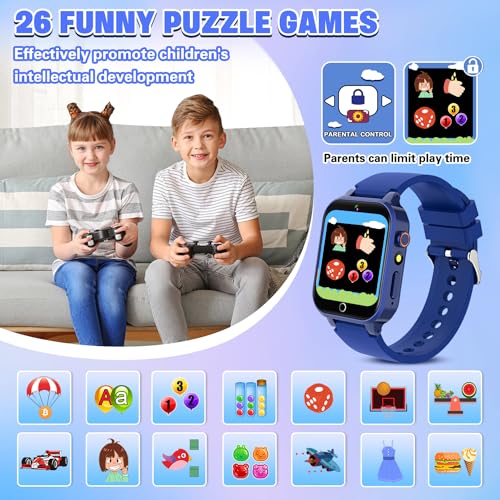 Kids Smart Watch with 26 Games, HD Camera, Touchscreen P764017