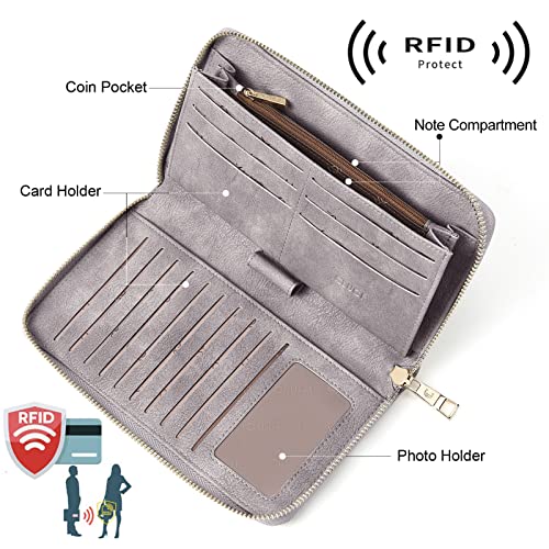 Womens Bifold Wristlet Wallet I2697