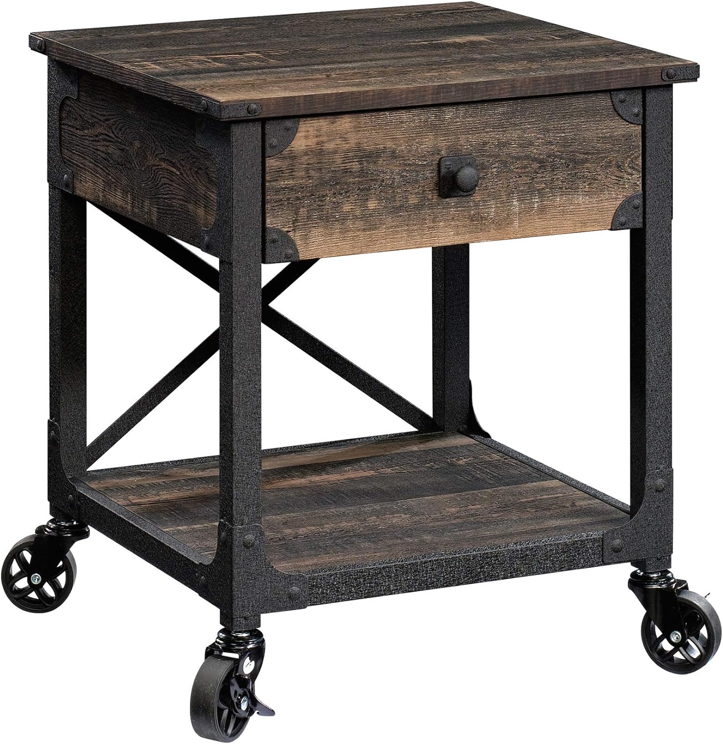 Carbon Oak Finish Side Table Pack of 2 C8070
