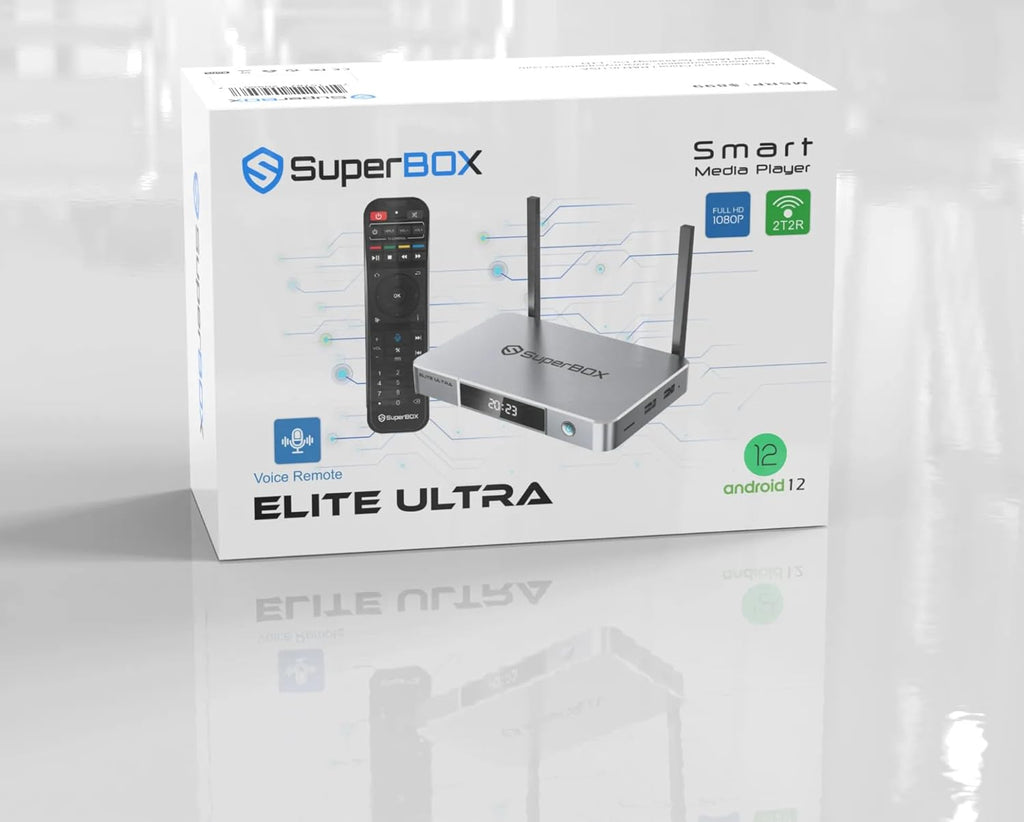 6K TV Box with 8K HDMI Cable, 64GB TF Card, 64GB USB Drive, Backlit Keyboard, Voice Remote, Android 12, 4GB RAM, 128GB Storage T3351