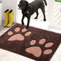 Beige Non-Skid Microfiber Door Mat E514836