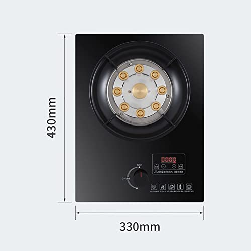 Black Tempered Glass Built-in Gas Cooker G9102