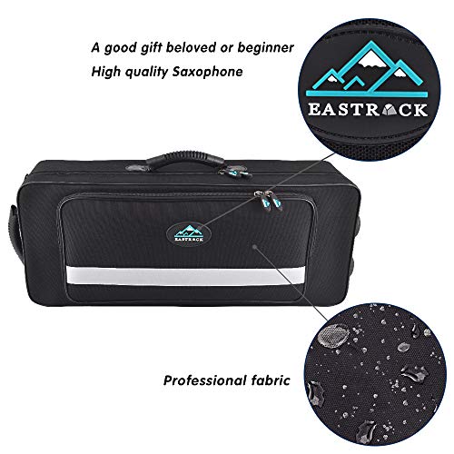 Black/Golden Alto Saxophone E Flat Sax Full Kit with Carrying Case J4573