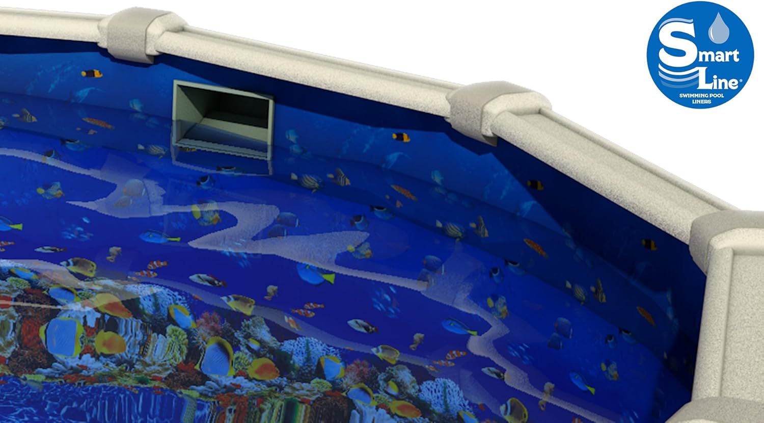 15-Foot-by-30-Foot Oval 48-Inch Wall Height 25 Gauge Virgin Vinyl Above-Ground Swimming Pool Liner G417442