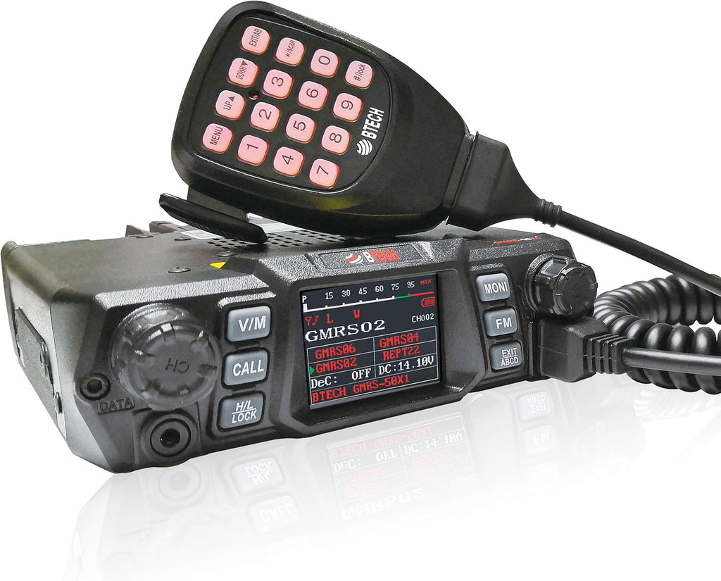 50 Watt GMRS Two-Way Radio with Dual Band Scanning Receiver B9852