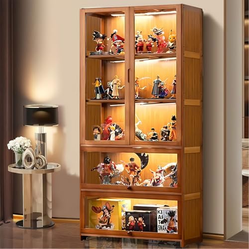5 Tier Curio Display Cabinet with Acrylic Glass Door C839