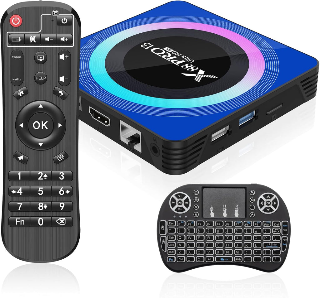 Android 13.0 TV Box, 4GB RAM 64GB ROM, WiFi6, HDR10 I156