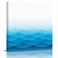 Blue Ocean Waves Canvas Print Wall Art Painting X297