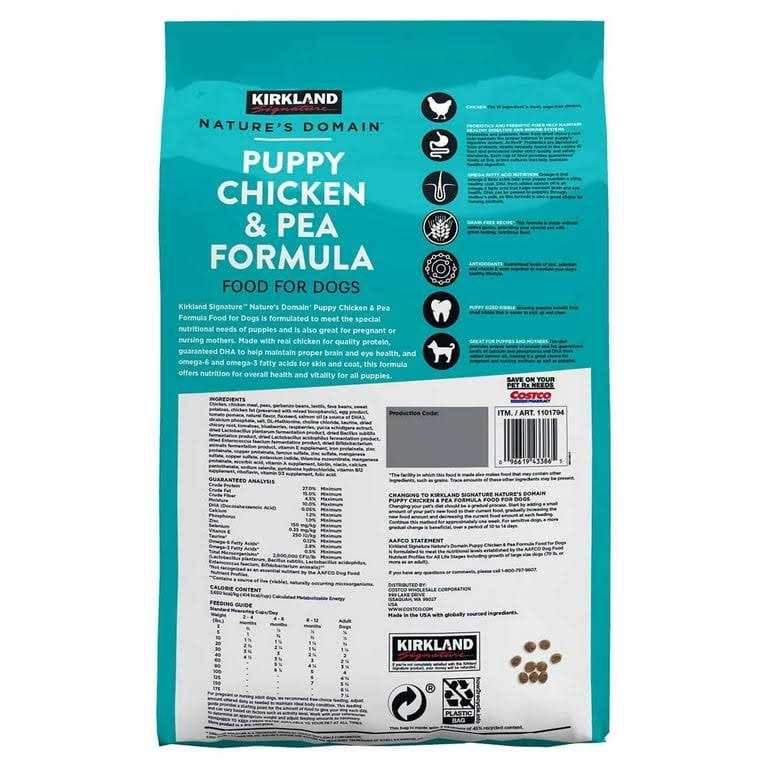 Puppy Formula Chicken & Pea Dog Food 20 lb U111636