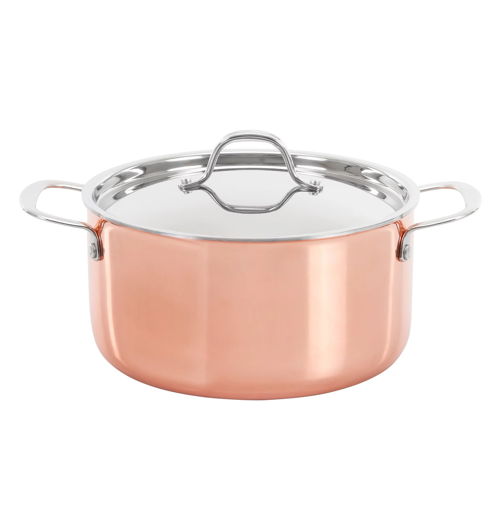8 Piece Triply Copper Cookware Set O4913
