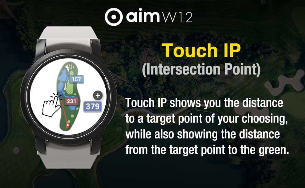 Golf GPS Watch with Touchscreen and Preloaded Courses Q606
