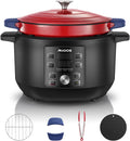 Red Enameled Cast Iron Dutch Oven 6 Qt Q61312