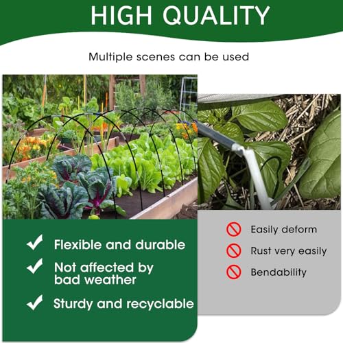 36pcs 4.3FT Rust-Free Steel Garden Hoops L3041