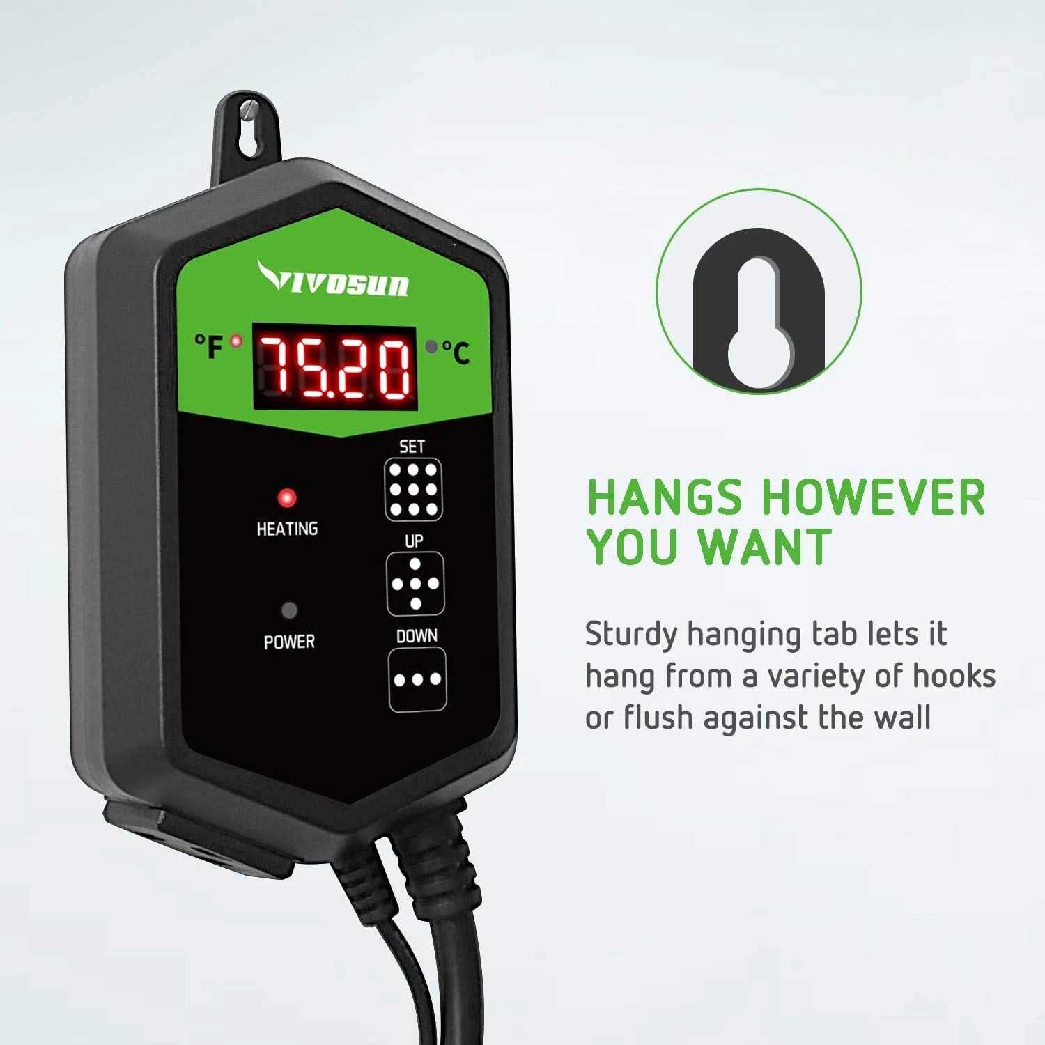 20.75 Seedling Heat Mat and Digital Thermostat Combo Set P430