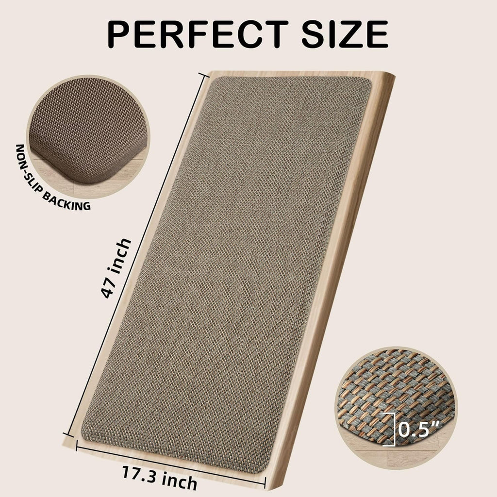 Grey/Green 17.3"x47" Anti-Fatigue Non Slip Kitchen Mat P962067
