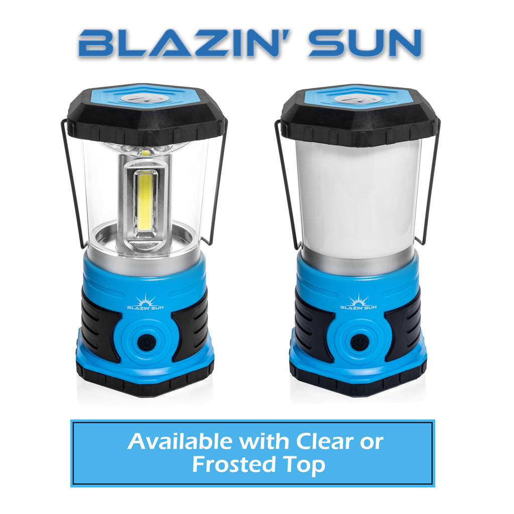 800 Lumen Battery Powered LED Camping Lantern (Blue) B221