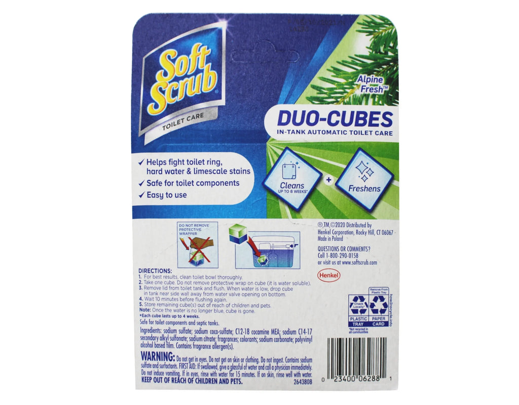 In-Tank Toilet Cleaner Duo-Cubes, 2 Count - 6 Pack N200734