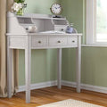 Quartz Gray Secretary Desk with Hutch Q97274