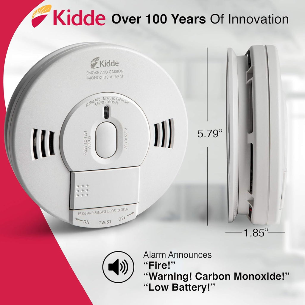 AC Photoelectric Smoke and Carbon Monoxide Detector Alarm T959232