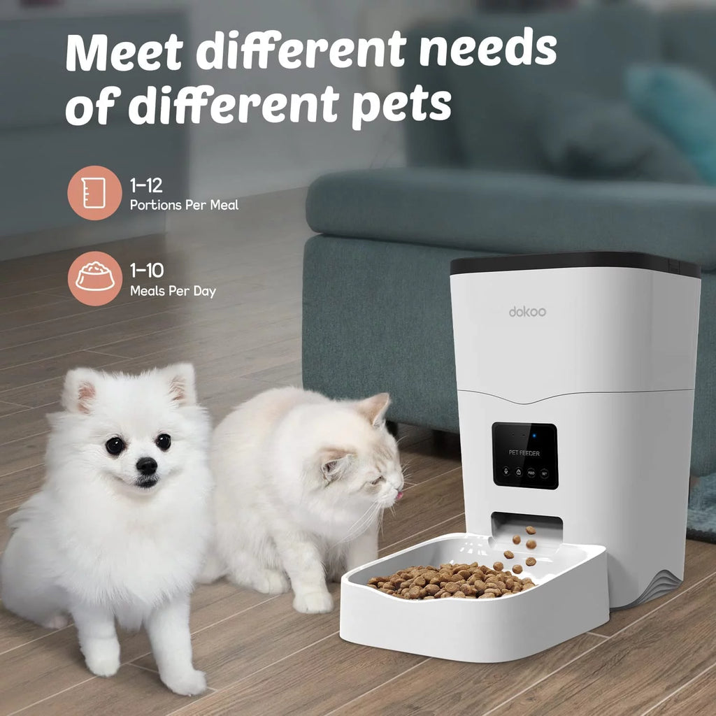 Large Capacity Smart Pet Feeder 3L Auto Dog Food Dispenser with Timer Setting Voice Recorder App Control K635215