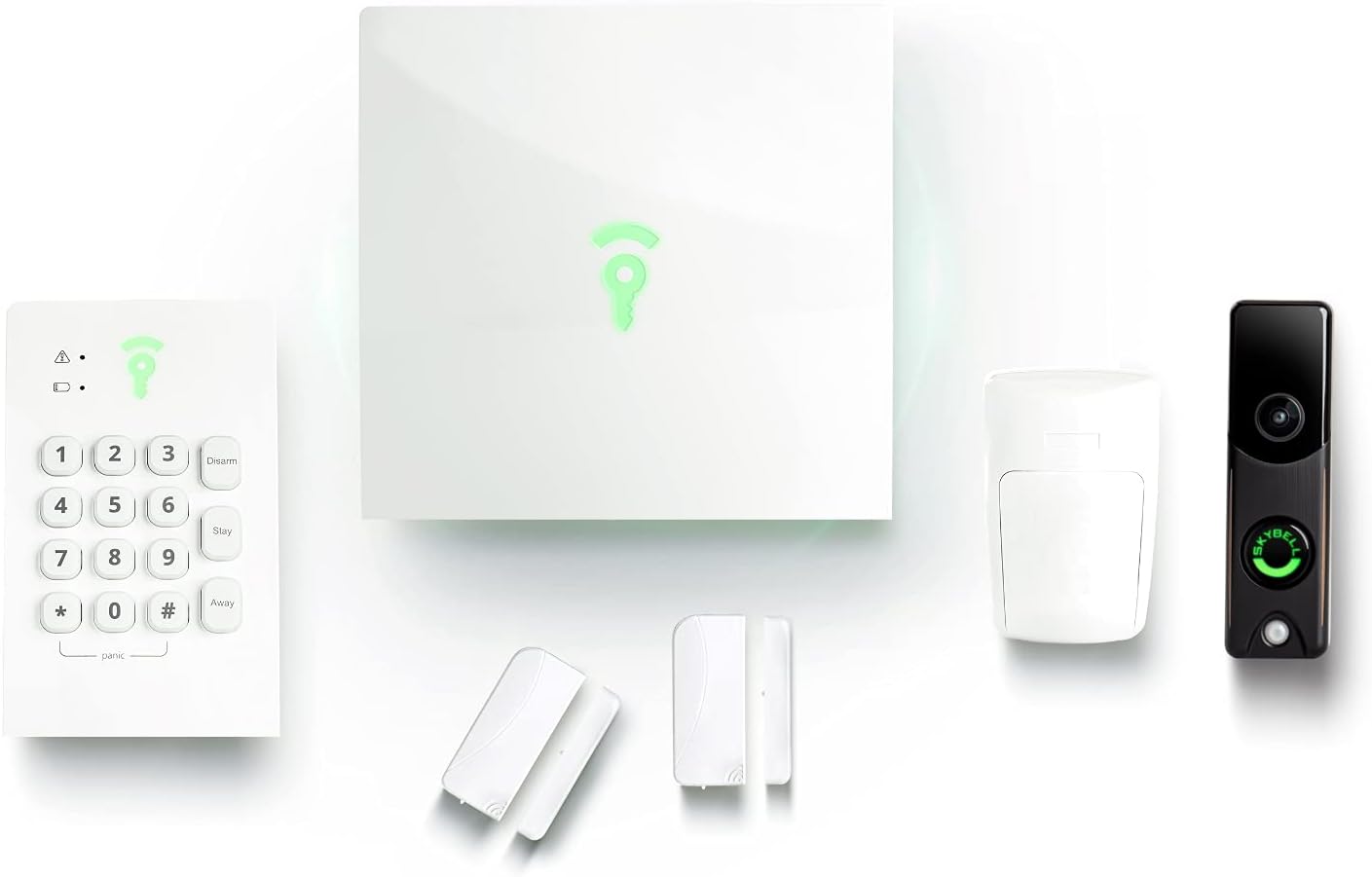 9 Piece Security Kit with Indoor and Doorbell Camera U228
