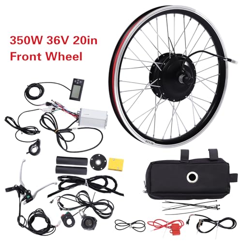 20Inch 36V 350W 5-Speed Front Wheel Electric Bike Conversion Kit with LCD Display V3033