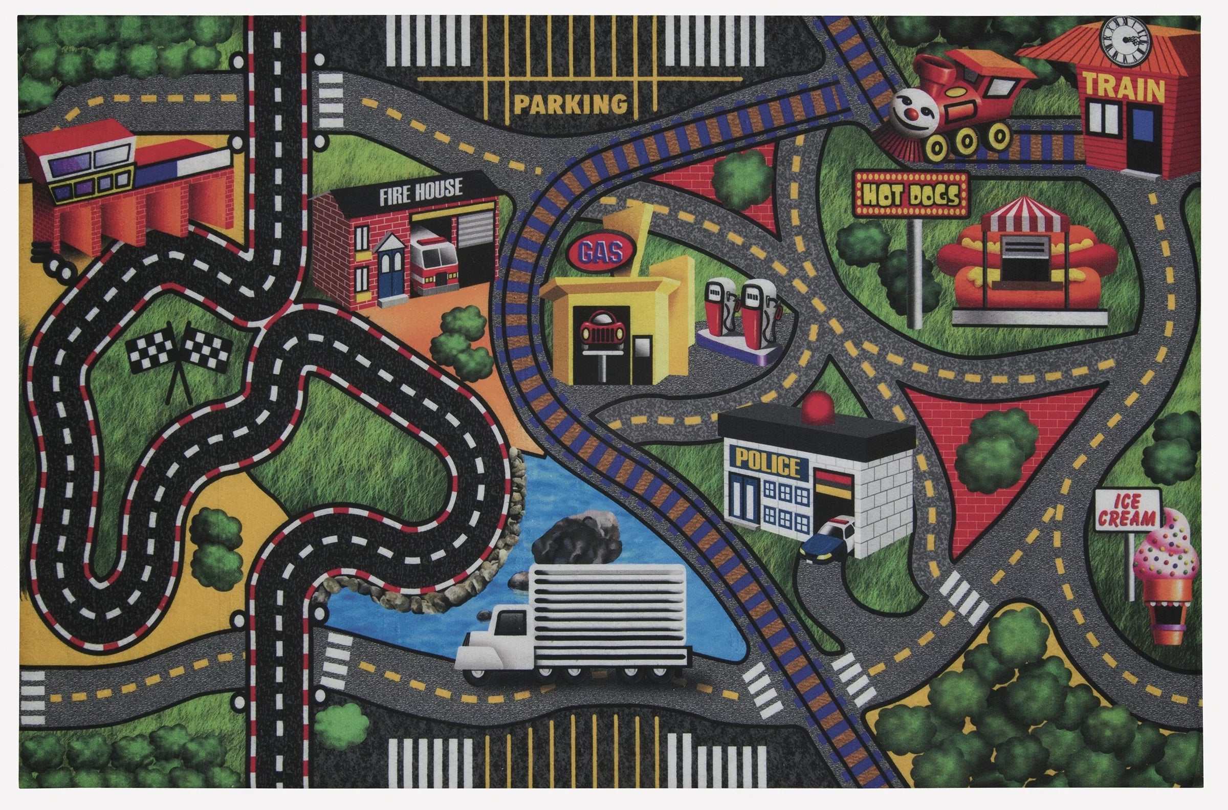 4' x 6' Kids Play Activity Rug W97401