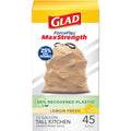 45 Count 13 Gallon Tall Kitchen Drawstring Garbage Bags V547