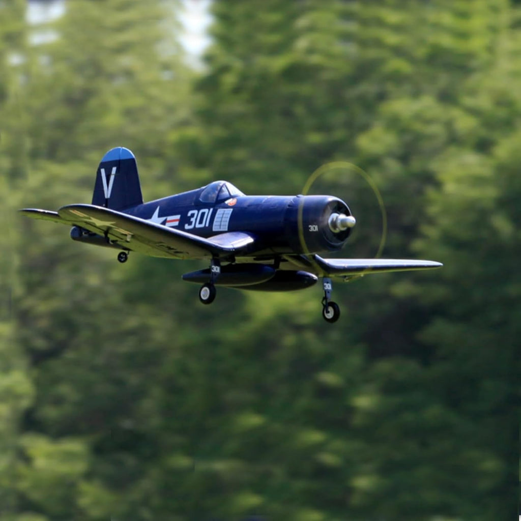 Blue 800mm F4U Corsair RC Airplane PNP E1767