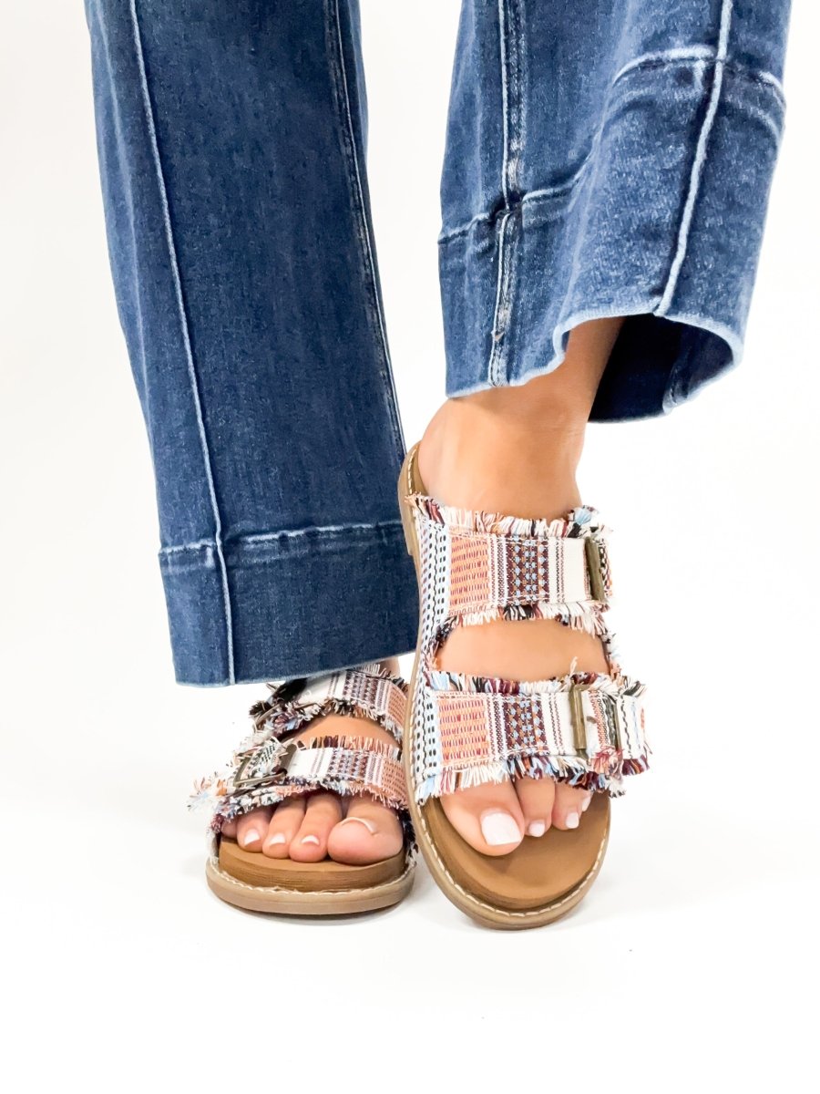 Very G Cream Multi Mackenzie Sandals