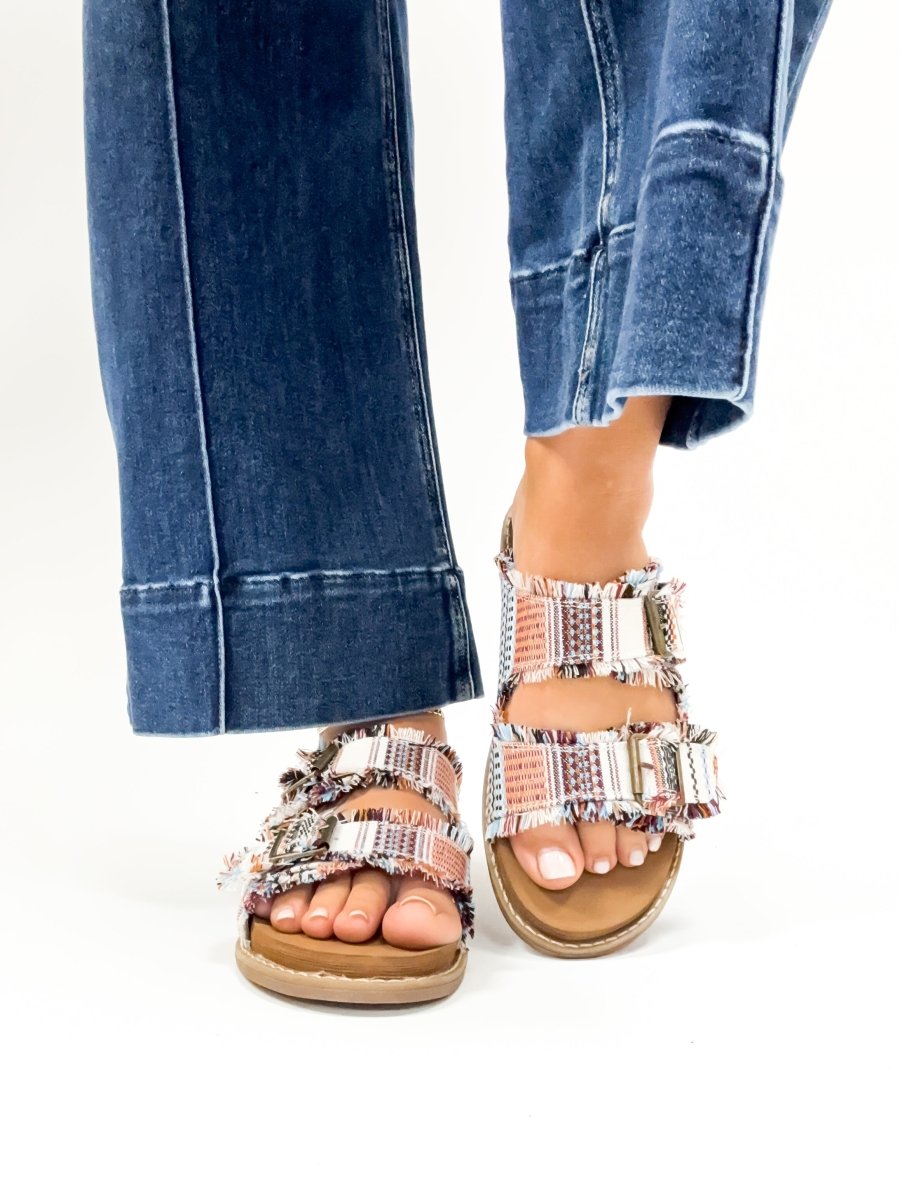 Very G Cream Multi Mackenzie Sandals
