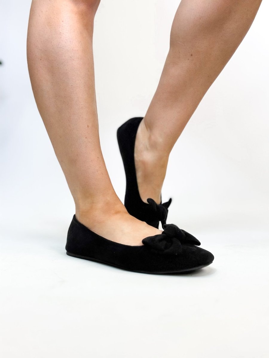 Corky's Black Faux Suede Sugar Rush Flats