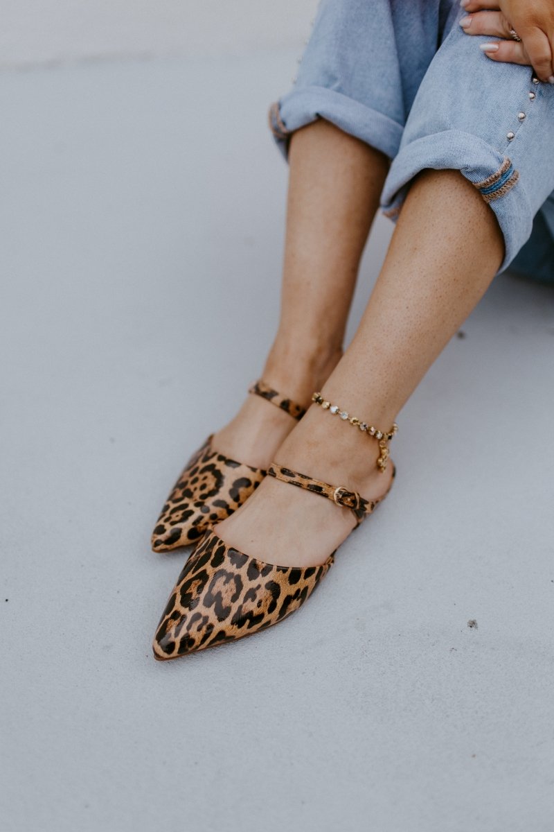 Corky's Leopard Wanna Grab Drinks Flats