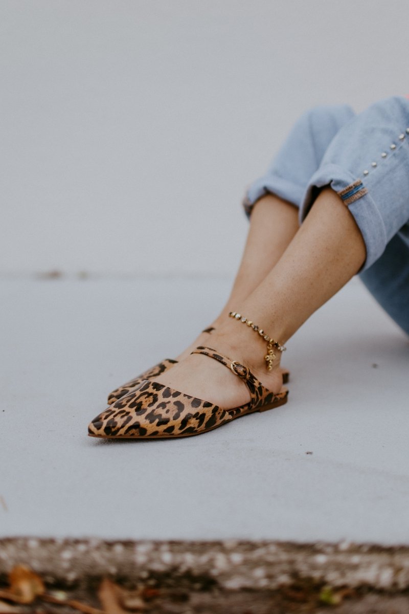 Corky's Leopard Wanna Grab Drinks Flats