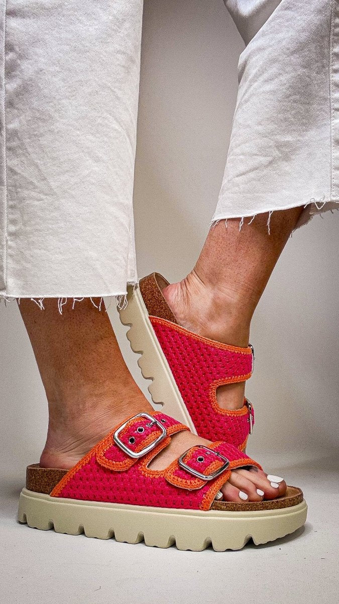 Corky's Pink Orange Rumor Has It Sandals