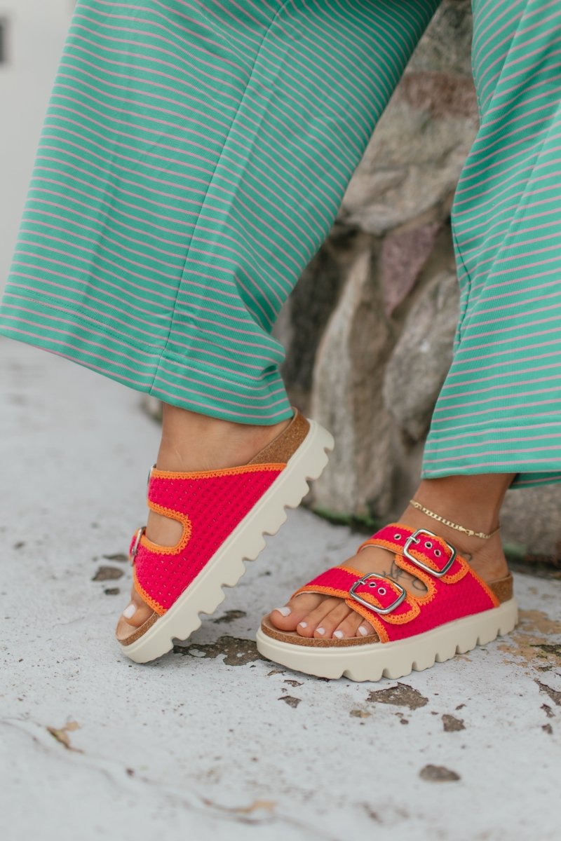 Corky's Pink Orange Rumor Has It Sandals