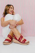 Corky's Red About Last Night Wedges