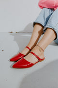 Corky's Red Patent Wanna Grab Drinks Flats